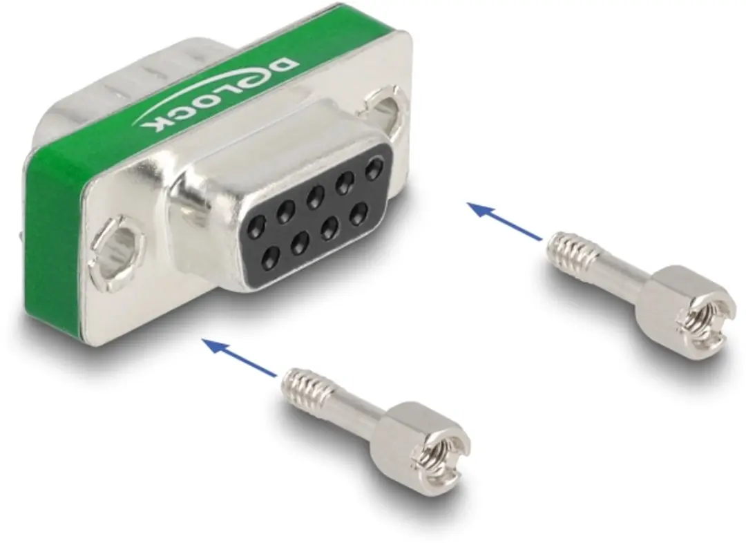 Delock RF/EMI Suppressiefilter D-Sub 9 M/F - Zilver