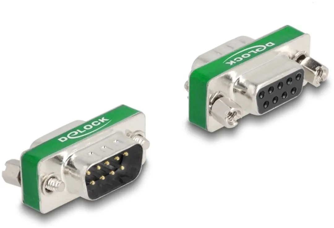 Delock RF/EMI Suppressiefilter D-Sub 9 M/F - Zilver