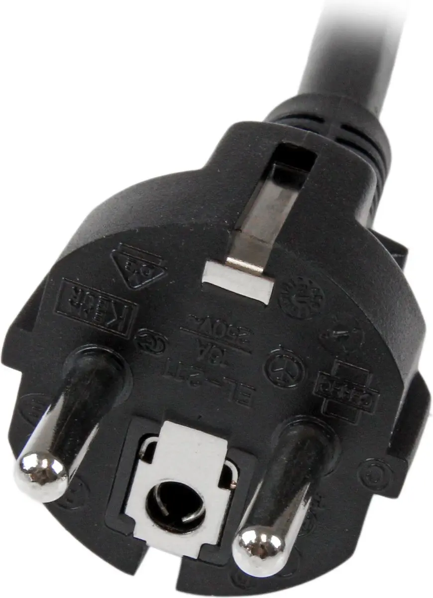 Startech PXTEUC192M Voedingskabel 2m - Zwart