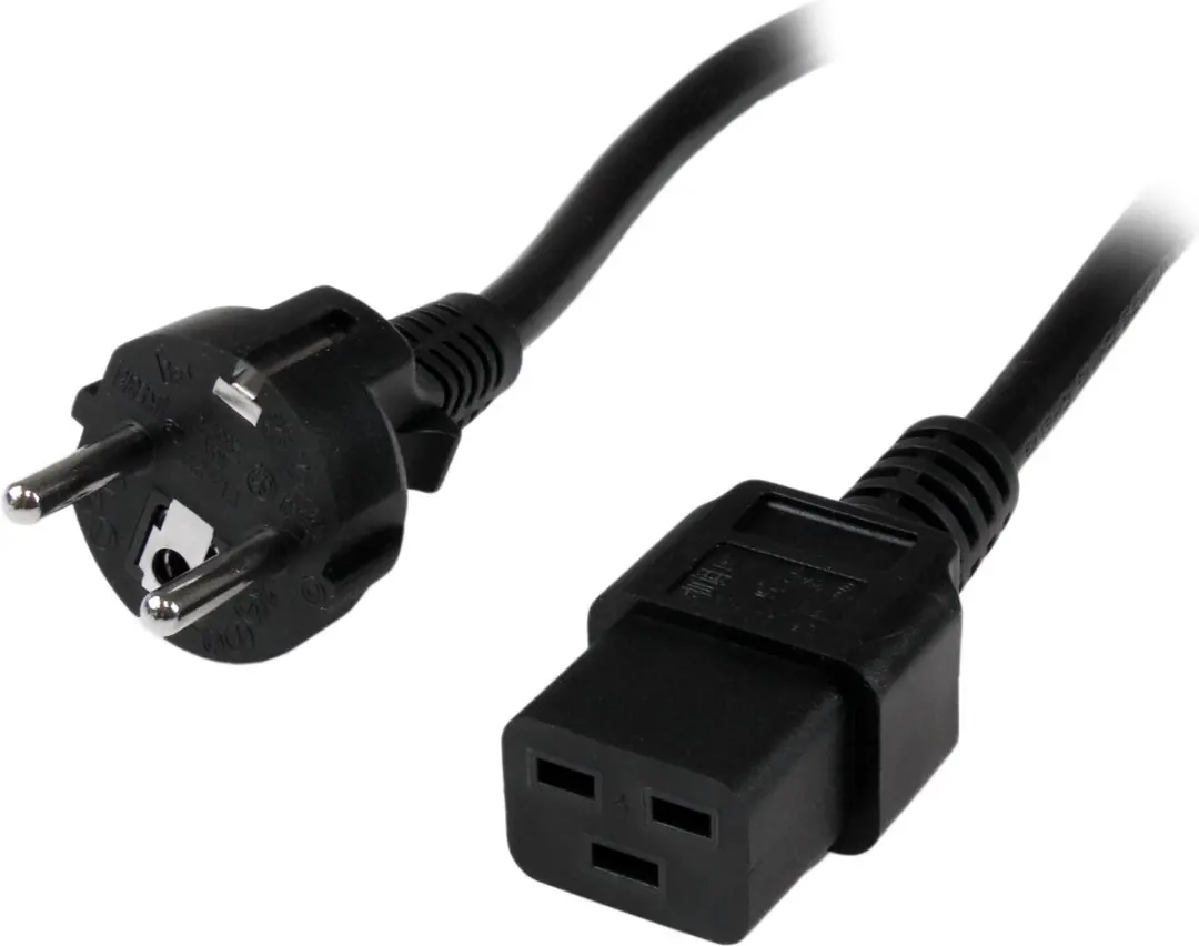 Startech PXTEUC192M Voedingskabel 2m - Zwart