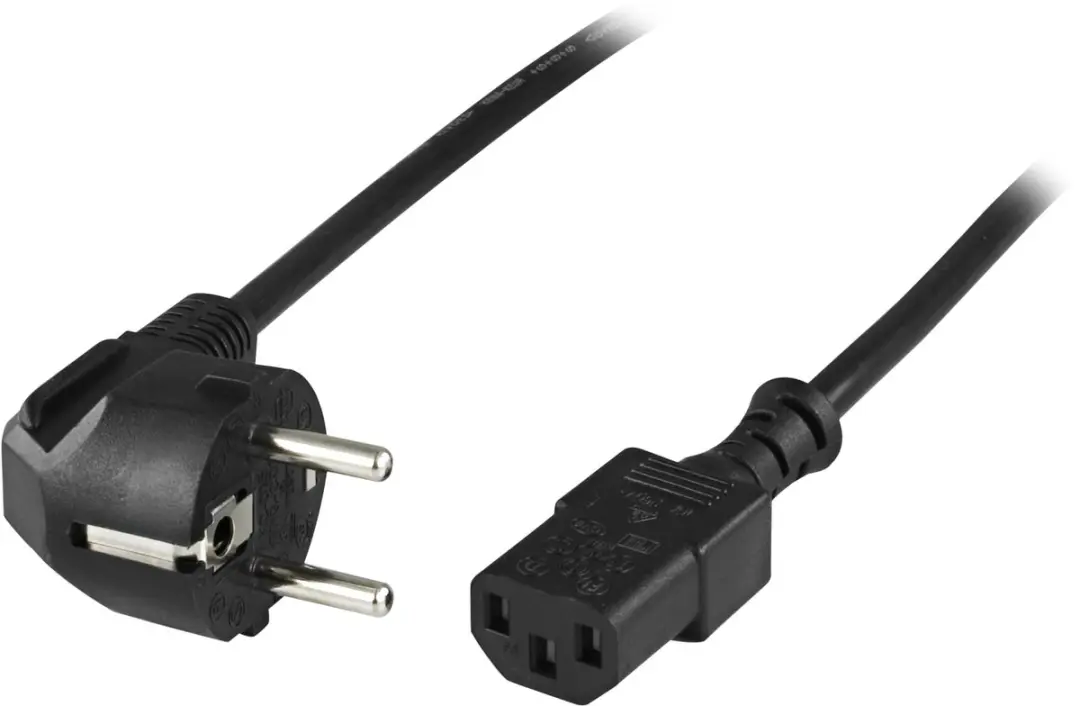 Deltaco DEL-111A Voedingskabel 10m - Zwart