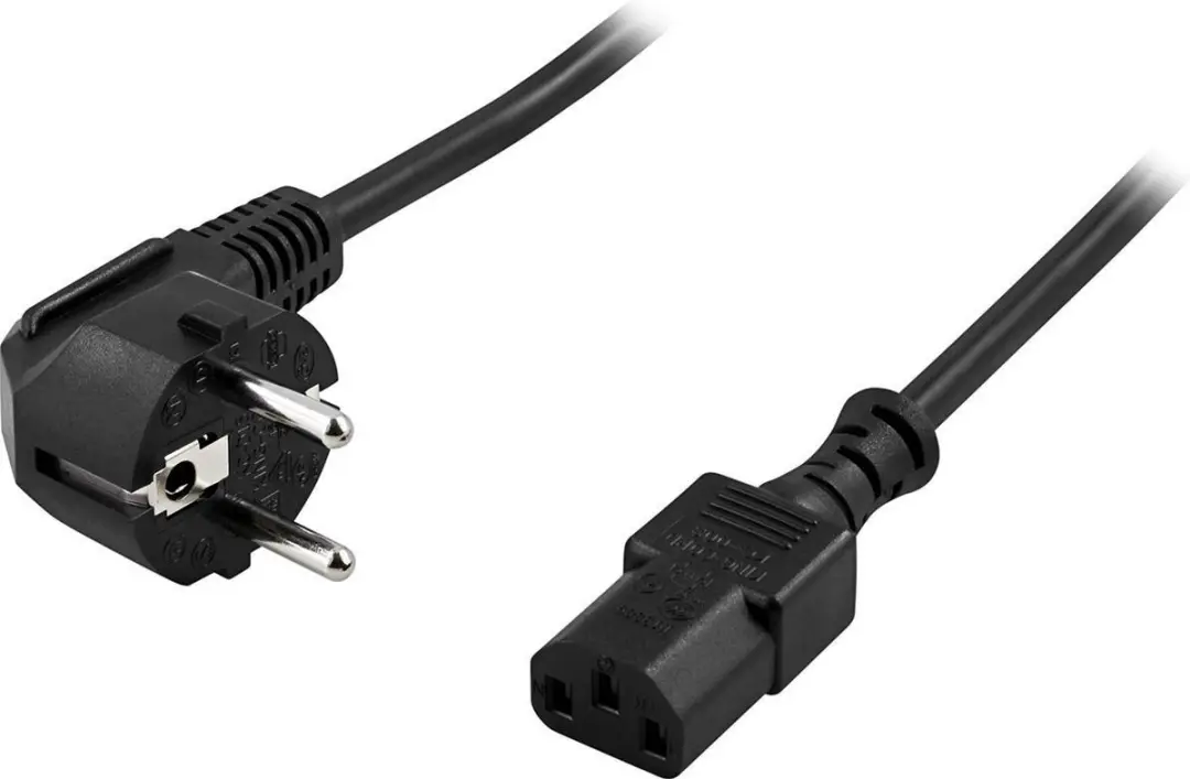 Deltaco DEL-111A Voedingskabel 10m - Zwart