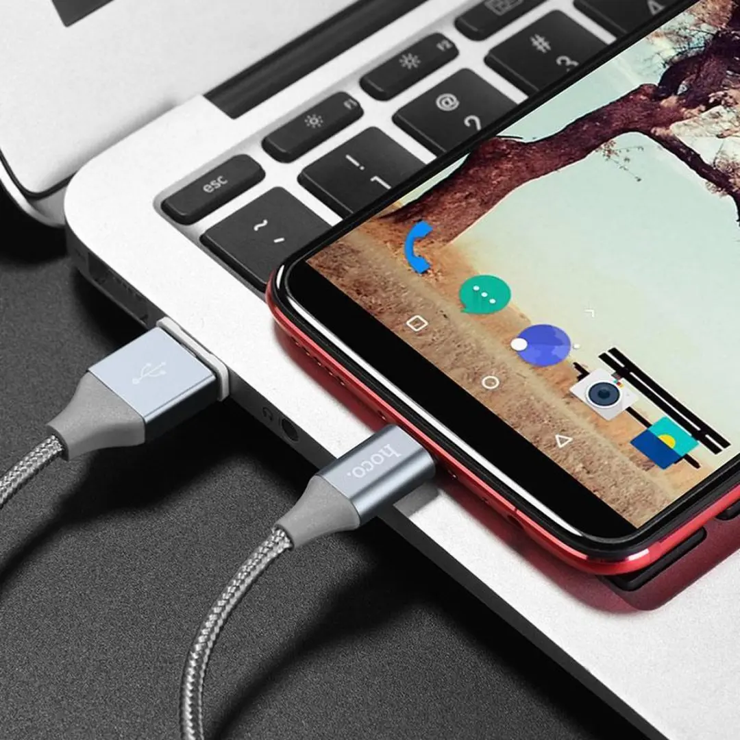 Hoco USB-C Magnetisch Kabel 100cm - Grijs - afbeelding 6 van 6