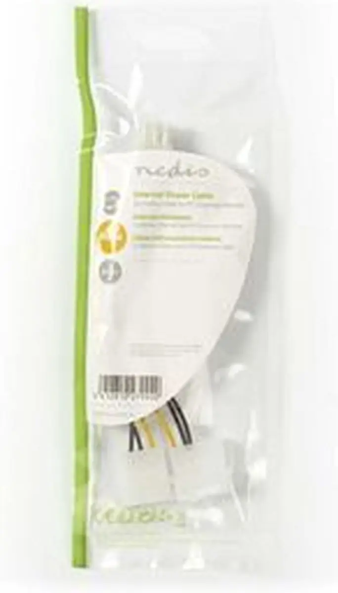 Nedis CCGP74210VA015 Voedingskabel - 2x Molex Male - PCIe Female - 20cm - Geel/Zwart