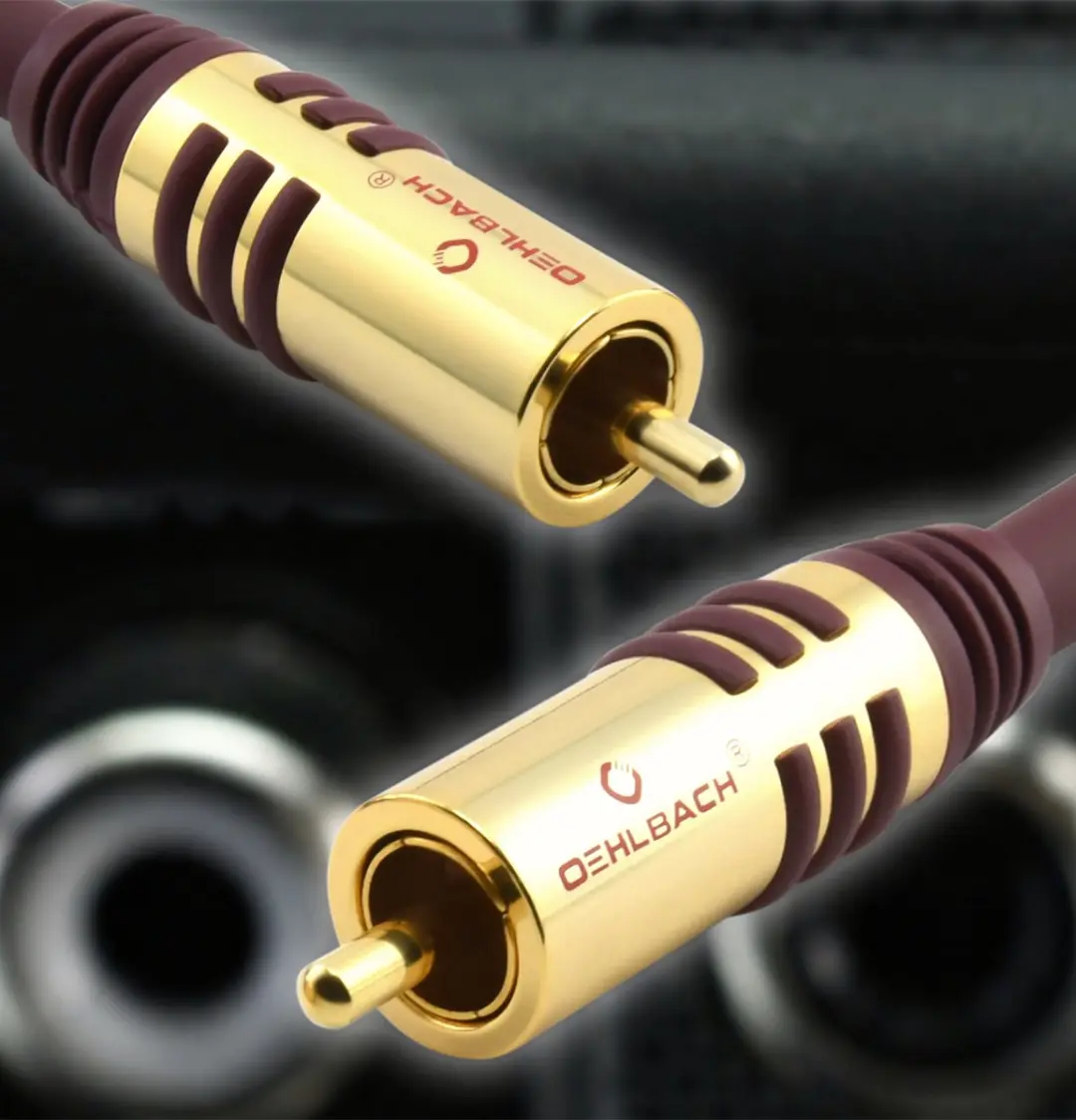 Oehlbach NF Subwooferkabel Cinch 2m - Bordeaux
