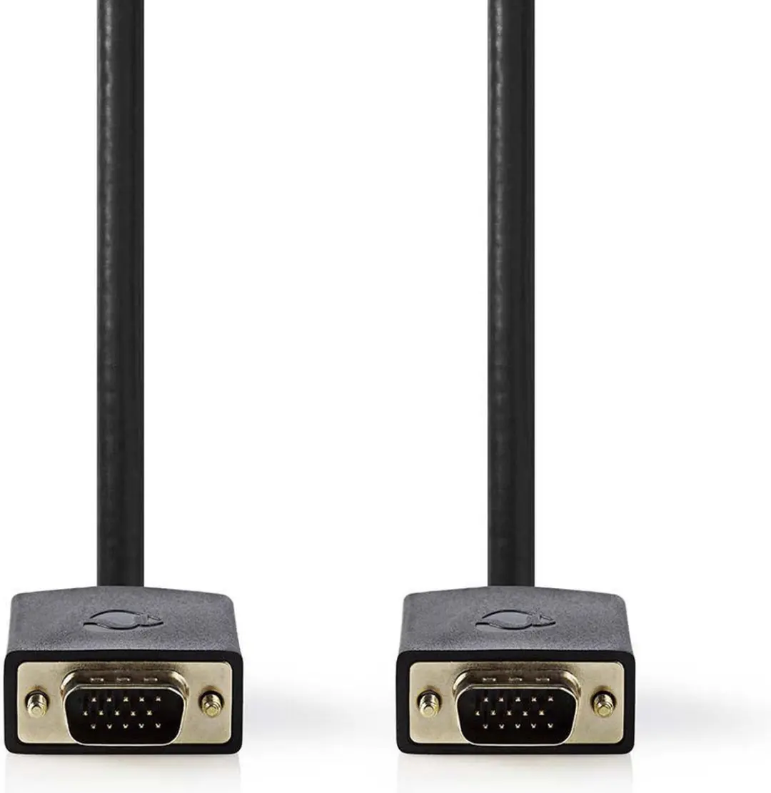 Nedis VGA-Kabel CCBW59000AT20 - 2m - Verguld - Antraciet - afbeelding 6 van 6