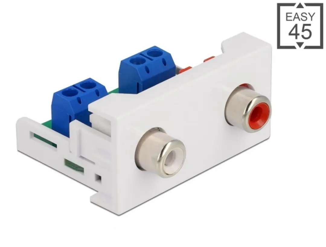 Delock Easy 45 Module 2x RCA Vrouwelijk