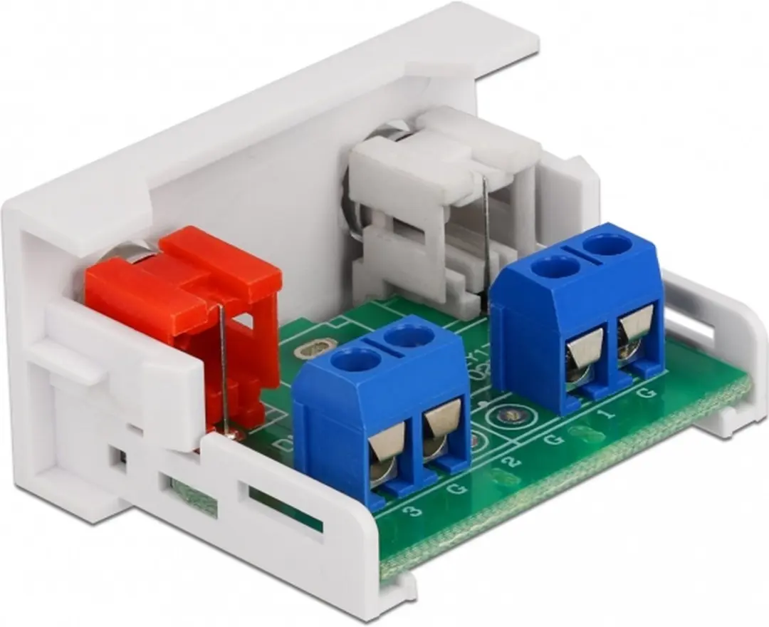 Delock Easy 45 Module 2x RCA Vrouwelijk - Wit