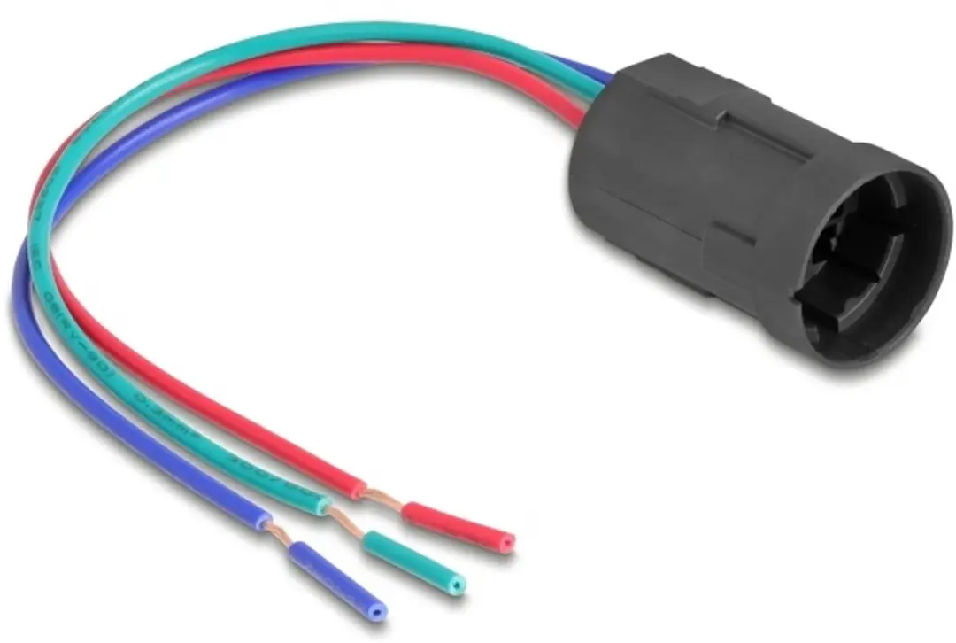 Delock Socket 19mm 3-polig Push Button