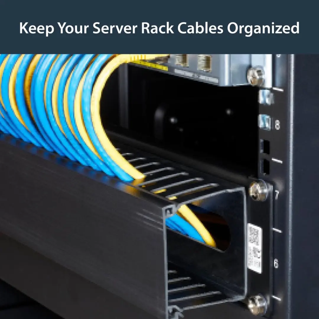 Startech 2U Rack Kabelmanagement Paneel KD06056 - Zwart