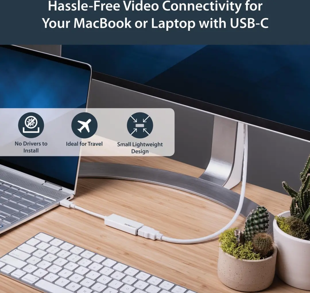 Startech CDP2HDW USB-C naar HDMI Adapter - 4K 30Hz - Wit