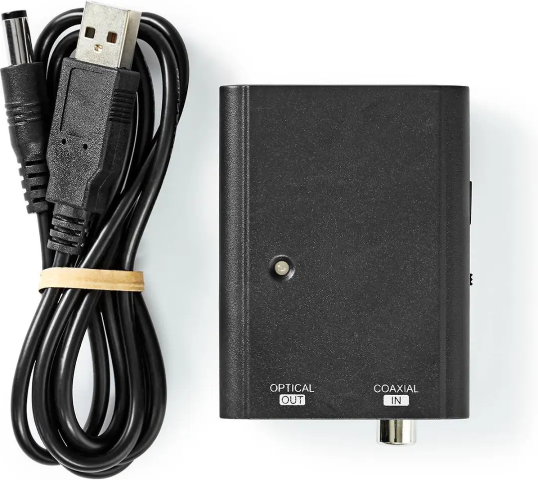 Nedis ACON2505BK Digitale Audioconverter - 1-weg - Zwart