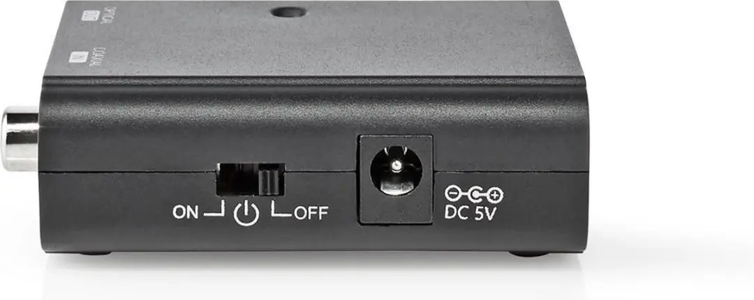 Nedis ACON2505BK Digitale Audioconverter - 1-weg - Zwart