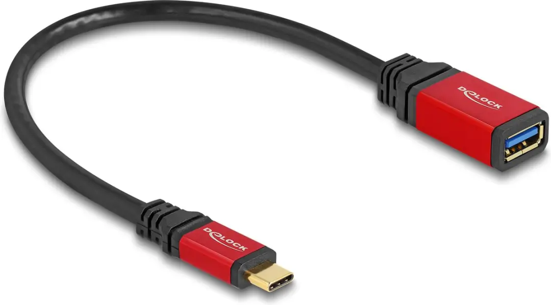 Delock USB 10Gbps Type-C naar Type-A Adapter 15cm