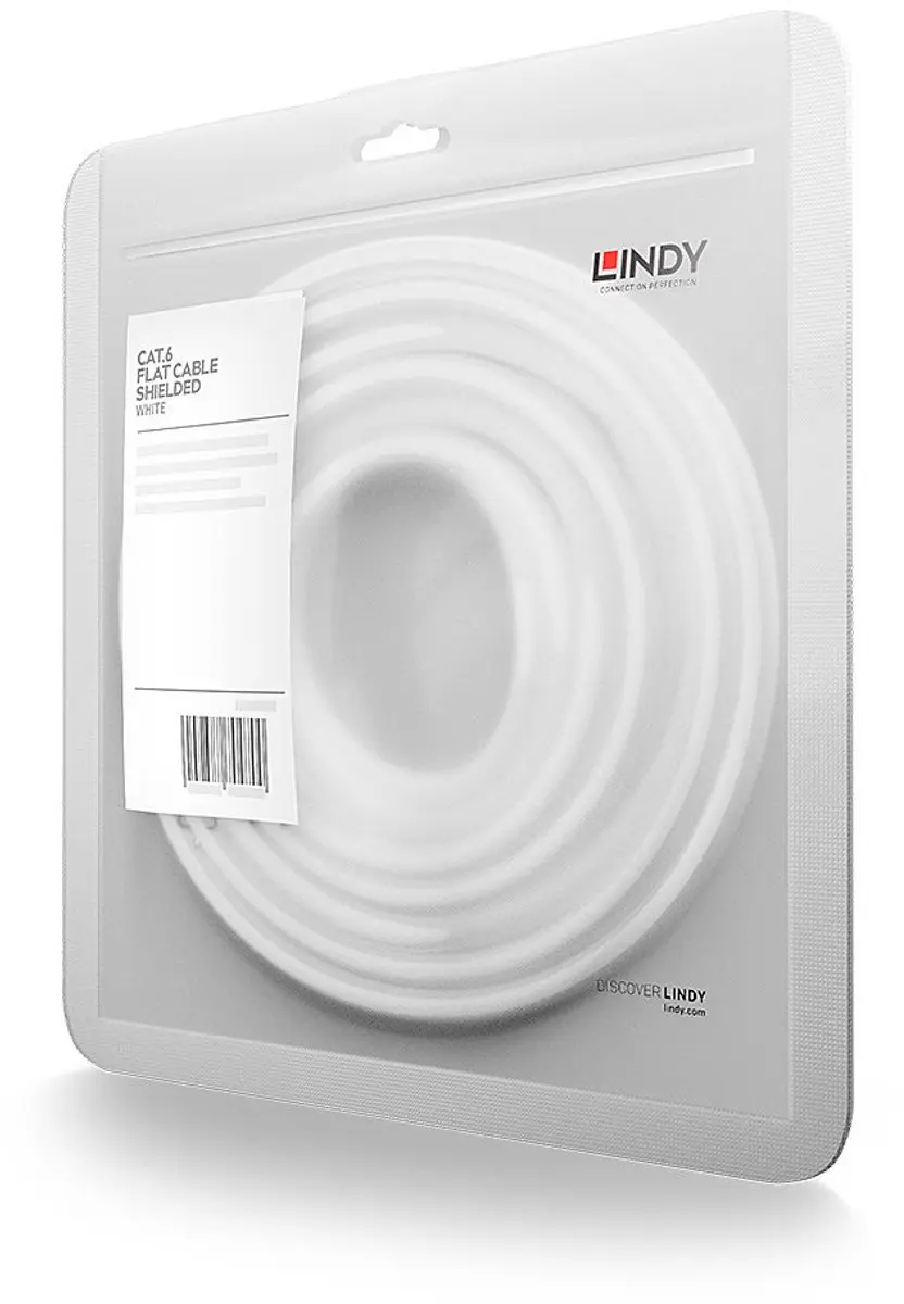 Lindy CAT 6 U/FTP Netwerkkabel 2m Wit
