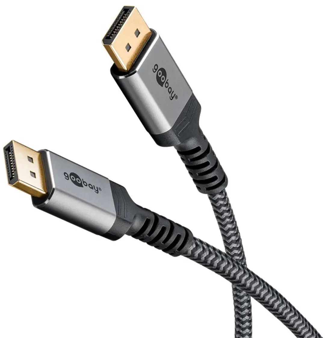 Goobay Plus DisplayPort Kabel DP1.4 8K 60Hz 2m - Zwart