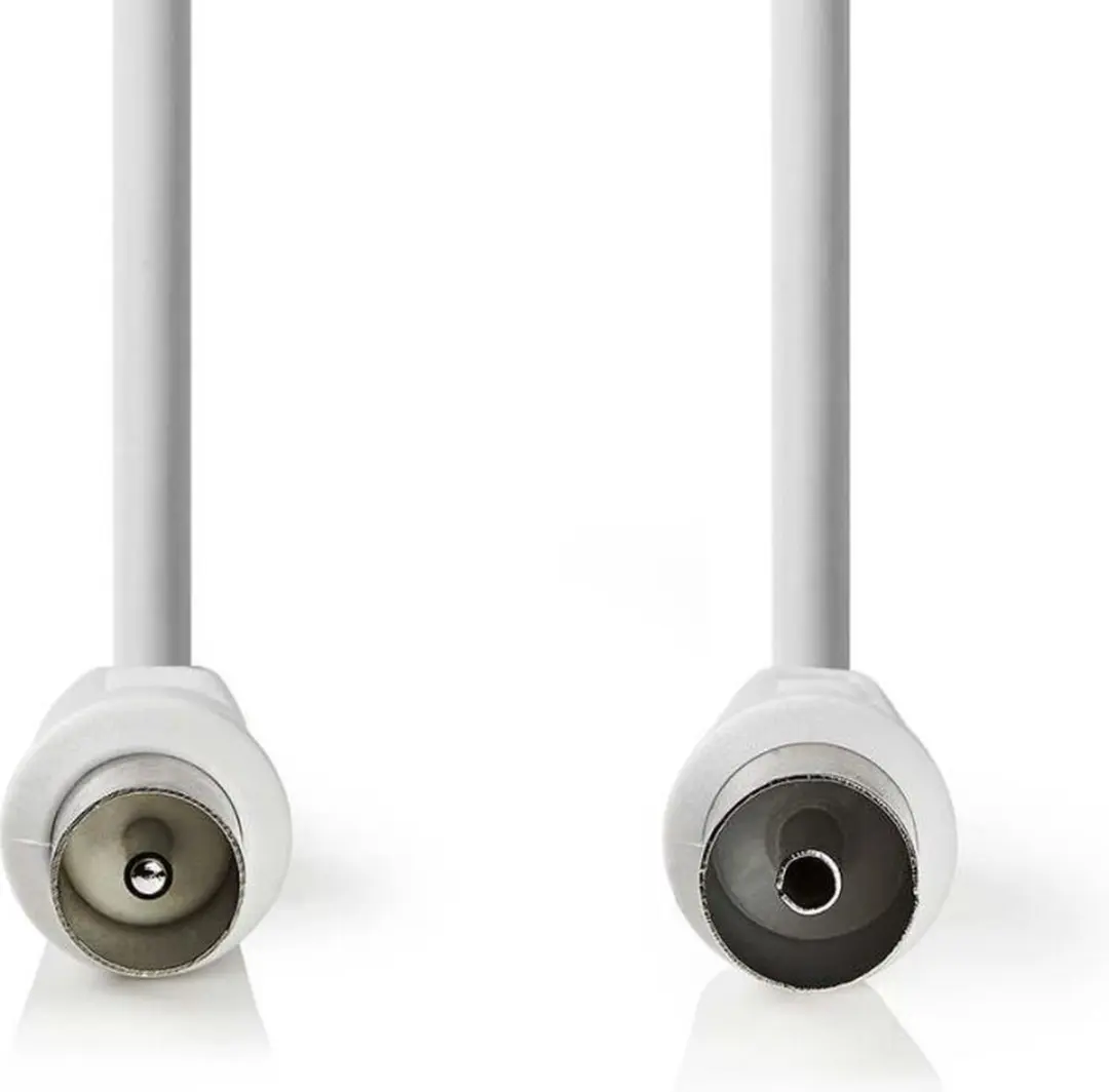 Nedis Coaxkabel IEC Male-Female 20m - 75 Ohm - Wit