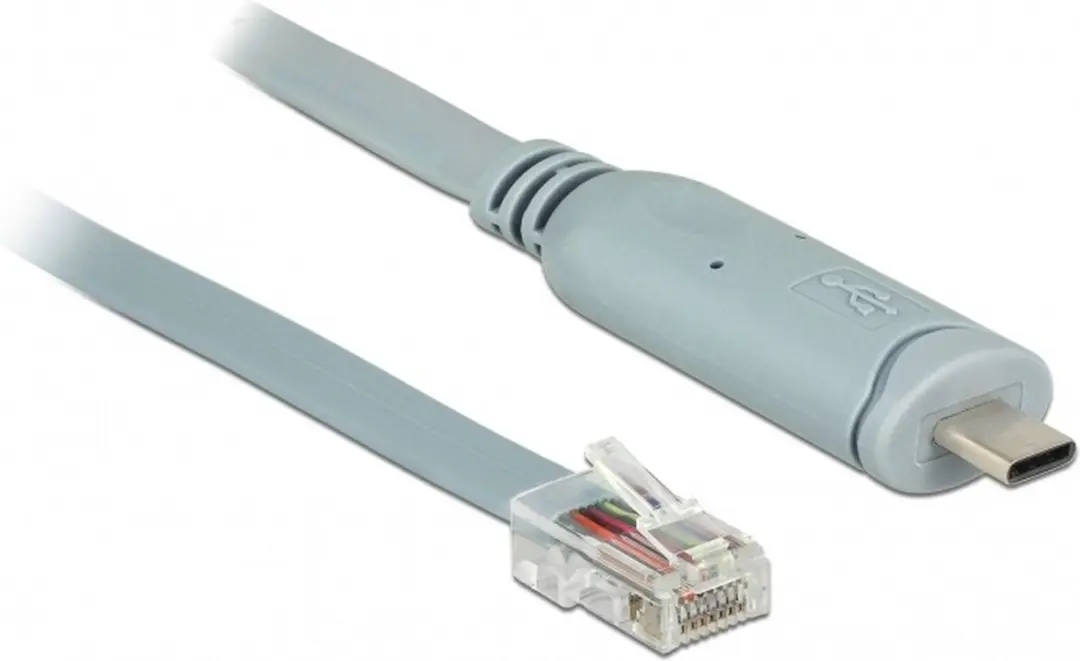 Delock USB-C naar RJ45 RS232 Adapter