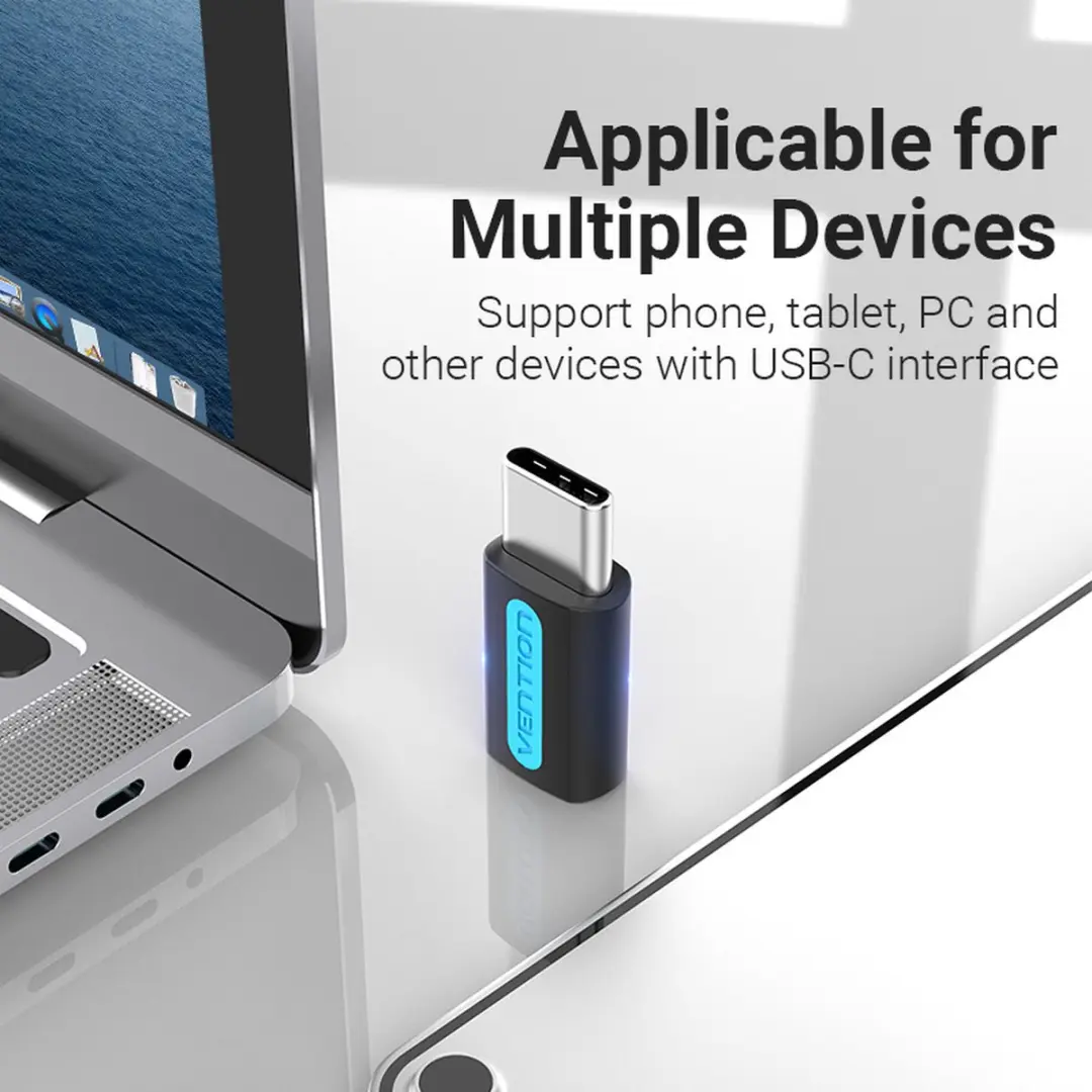 Vention USB-C naar Micro-USB Adapter - Zwart
