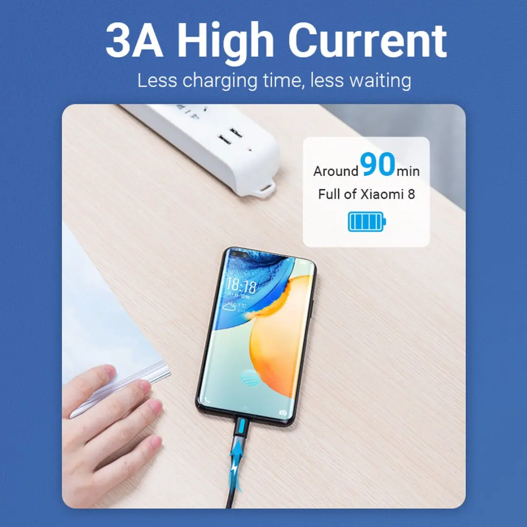 Vention USB-C naar Micro-USB Adapter - Zwart - afbeelding 6 van 6