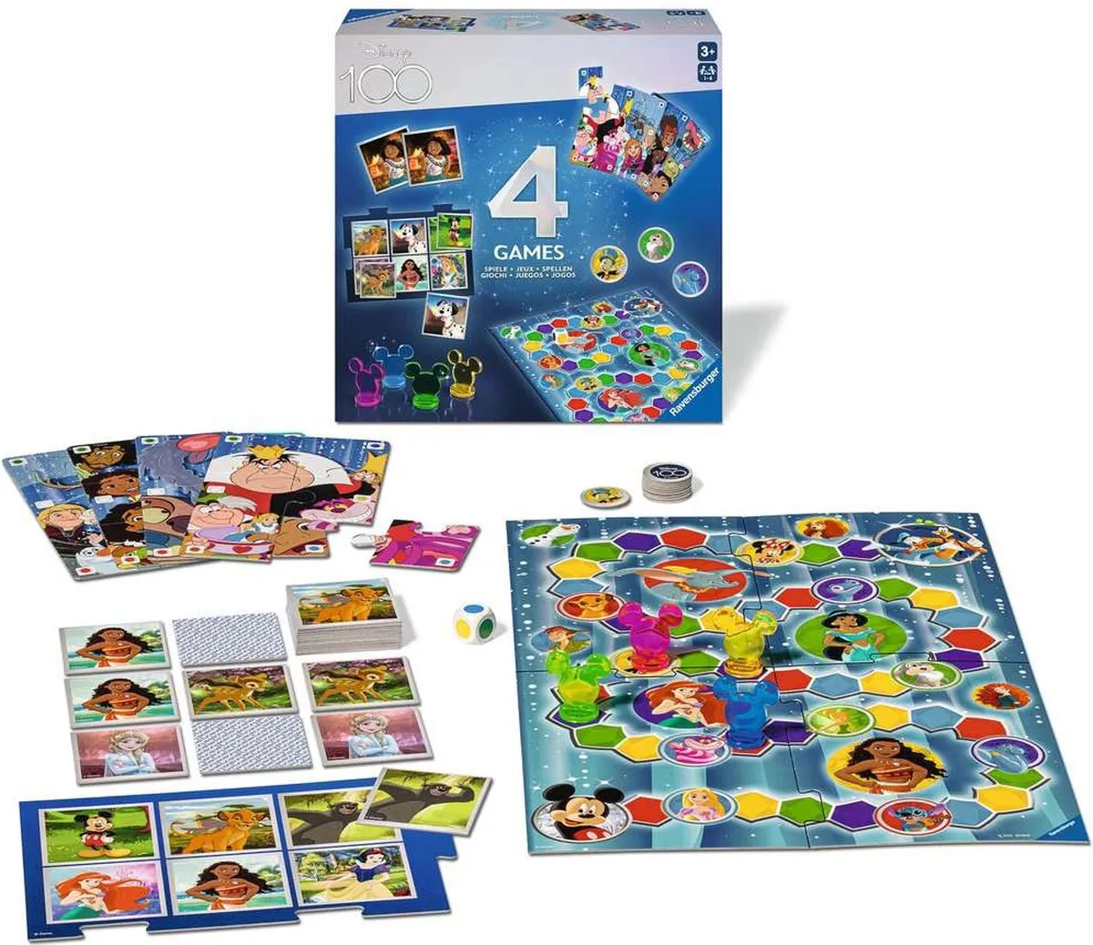 Ravensburger Disney 100 Jaar 4-in-1 Spellen RAV-223411