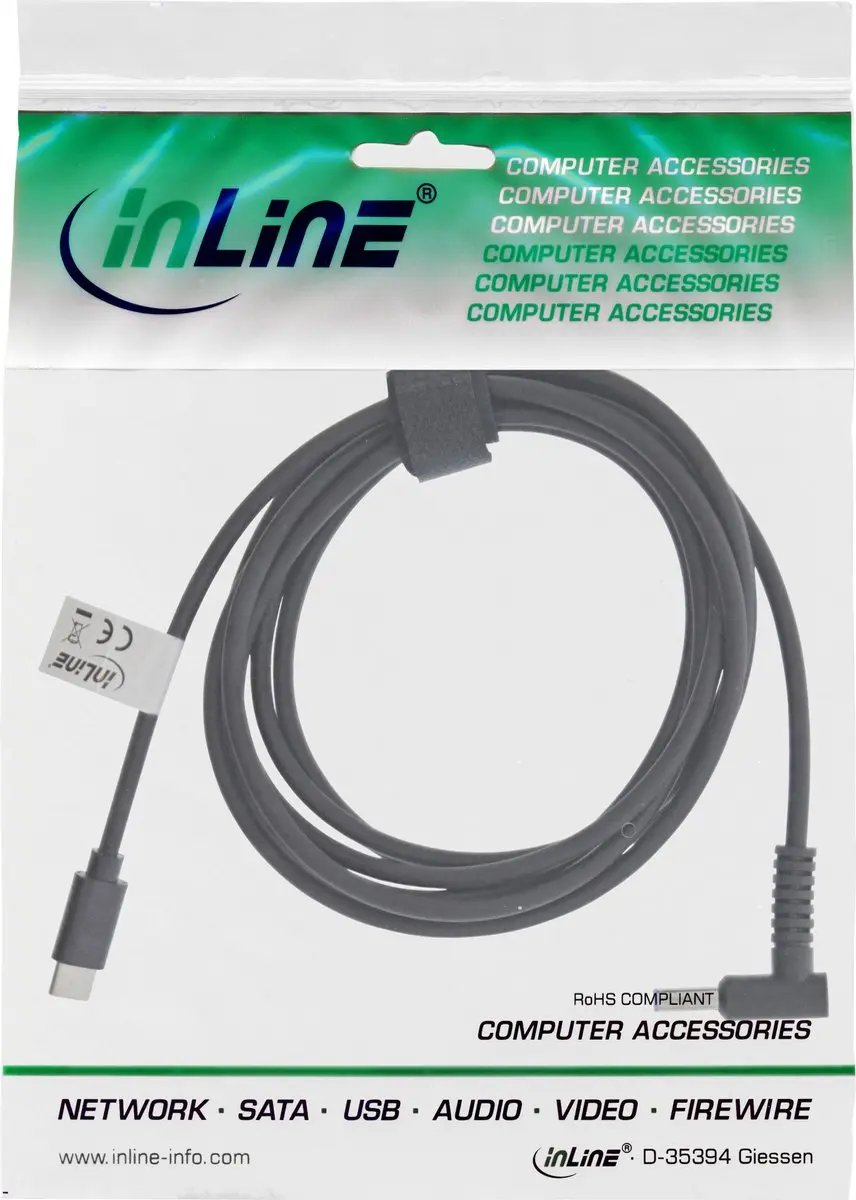 InLine USB-C naar HP/Compaq Notebook Laadkabel 2m - 4,5x2,8mm