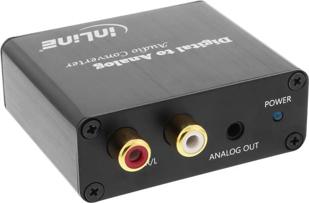 InLine INL-65002K Digitaal naar Analoog Audio Converter - Zwart