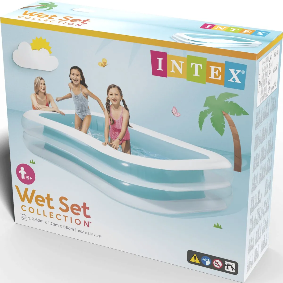 Intex Swim Center Family Opblaaszwembad 262x175cm - 770L - Aqua - afbeelding 6 van 6