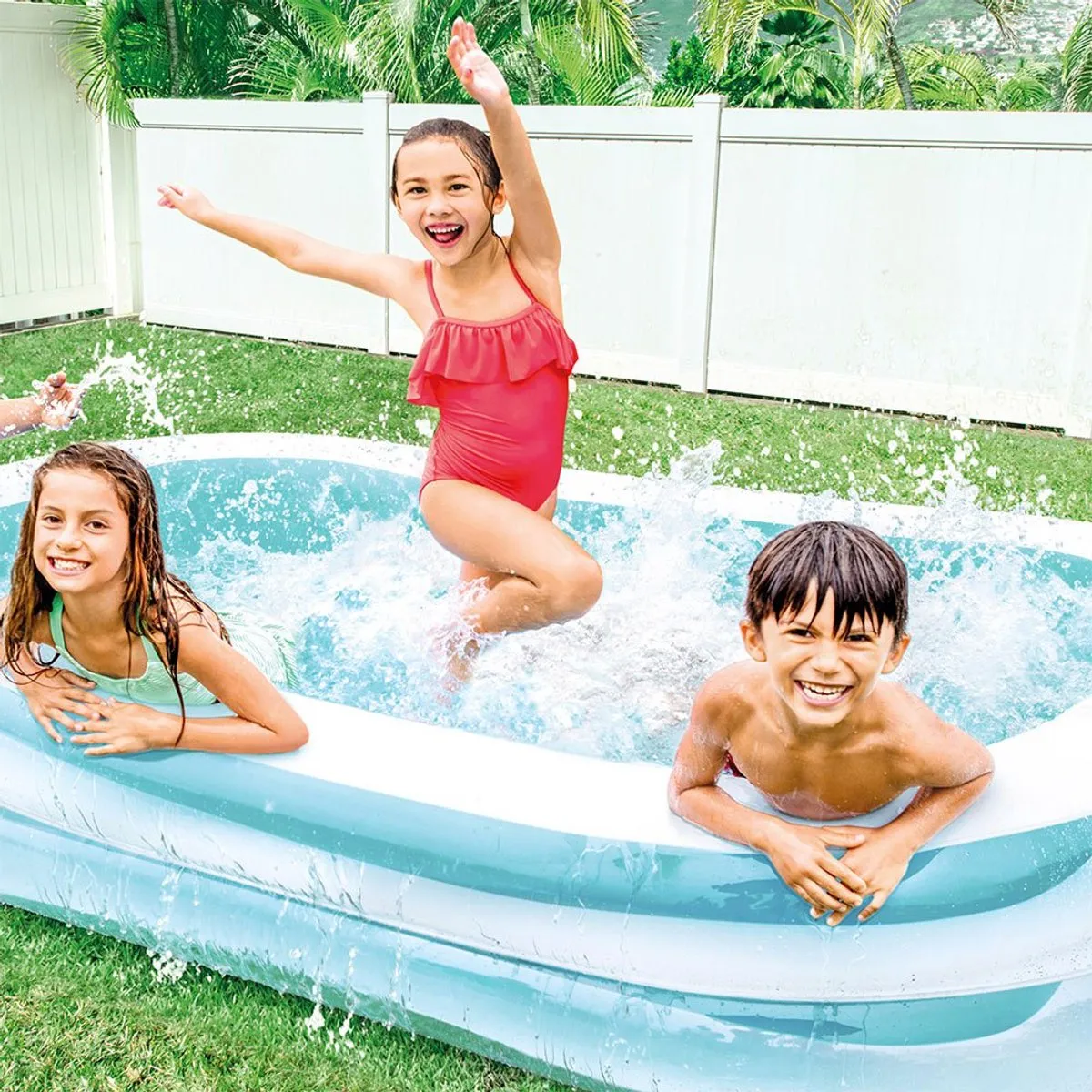 Intex Swim Center Family Opblaaszwembad 262x175cm - 770L - Aqua