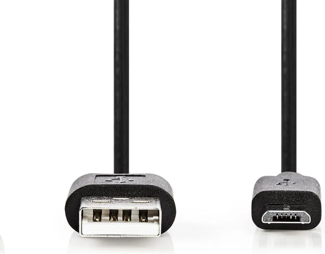 Nedis USB 2.0 Kabel A-MicroB 5m - 9W 480Mbps - Zwart