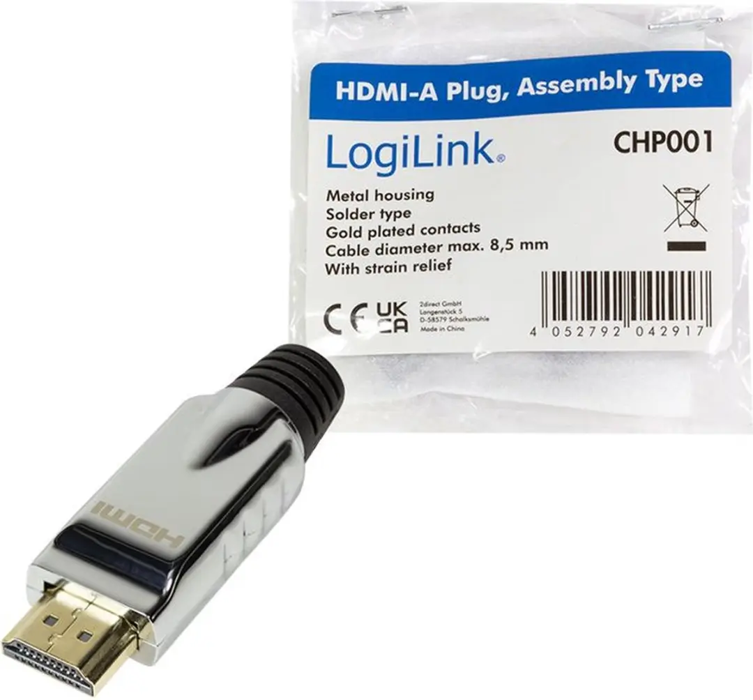 Logilink CHP001 HDMI Adapter - Zwart/Zilver