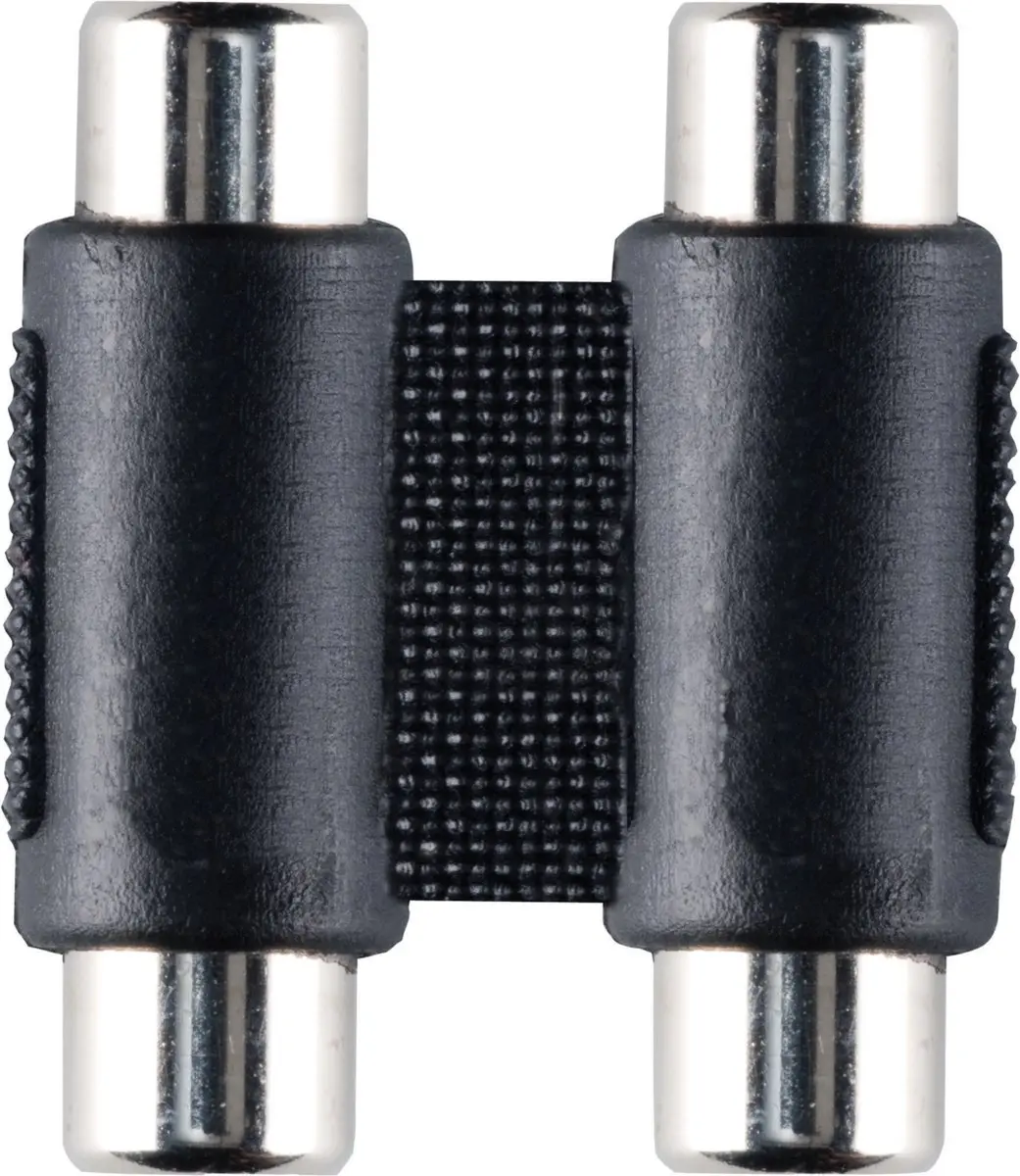 Scanpart Audio Adapter 2x RCA naar 2x RCA - Zwart
