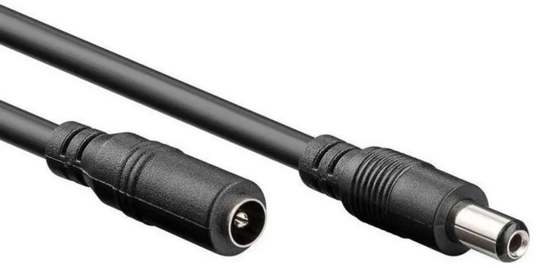 Goobay DC Verlengkabel 10m 12V 2A - 2,1x5,5mm - Zwart