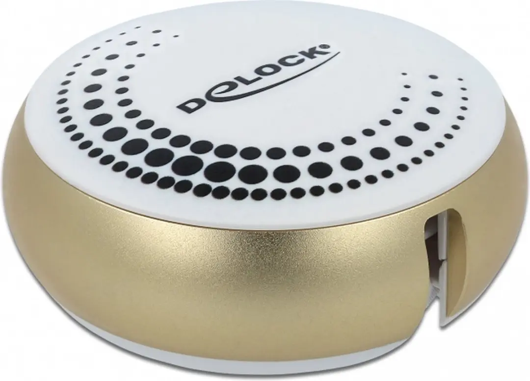 Delock USB 2.0 Retractable Kabel Type-A naar Micro-B & Lightning - Wit/Goud