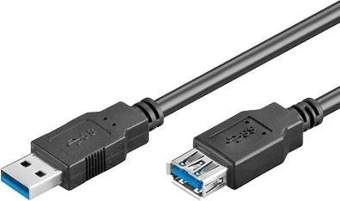 Goobay USB3.0 Verlengkabel 1,8m - 10 Stuks - Zwart