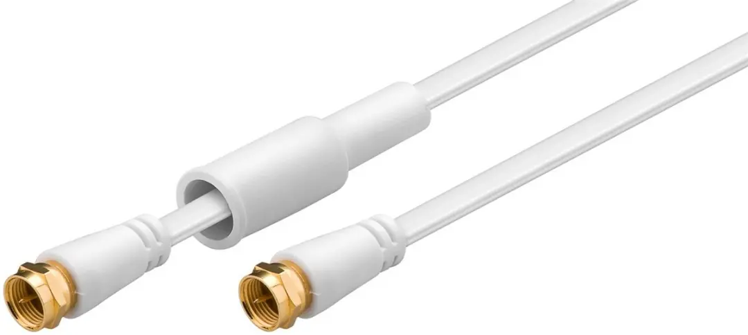 Goobay OKS-48807 Coaxkabel 7,5m - Wit - 10 Stuks