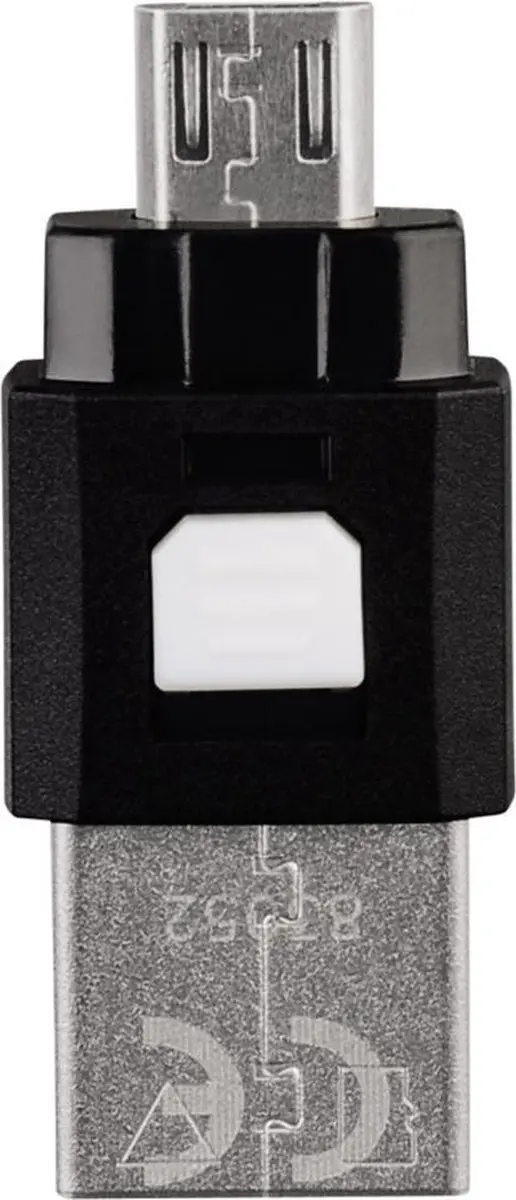 Hama USB 2.0 Cardreader MSD Micro USB 00124025 - Zwart