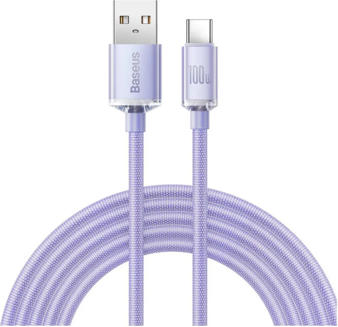 Baseus Crystal Shine Series USB-kabel 100W 2m