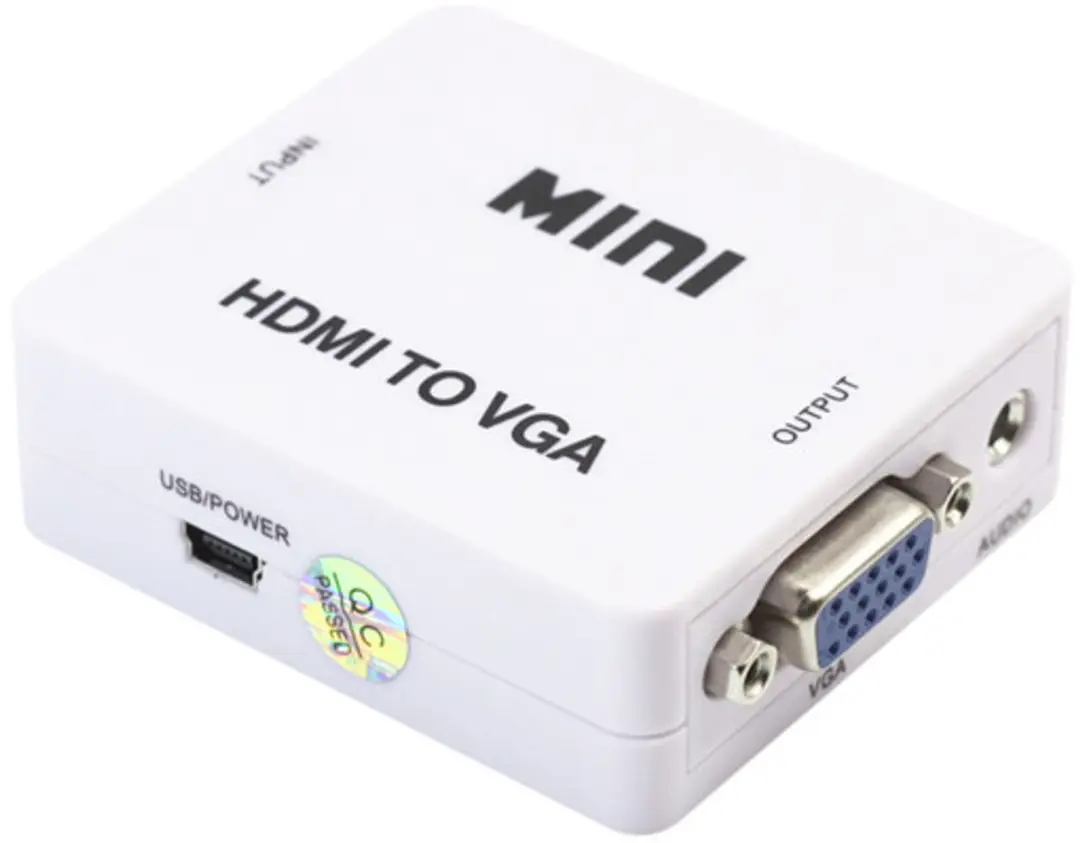 NÖRDIC SGM-105 HDMI naar VGA Audioadapter - Wit