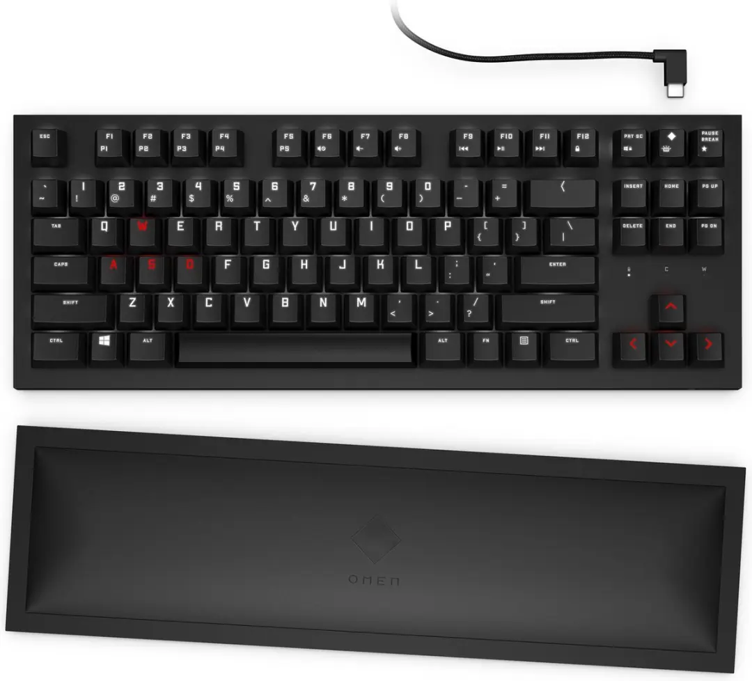 HP Omen Spacer Draadloos TKL Gaming Toetsenbord 9BU31AA - Zwart - afbeelding 6 van 6