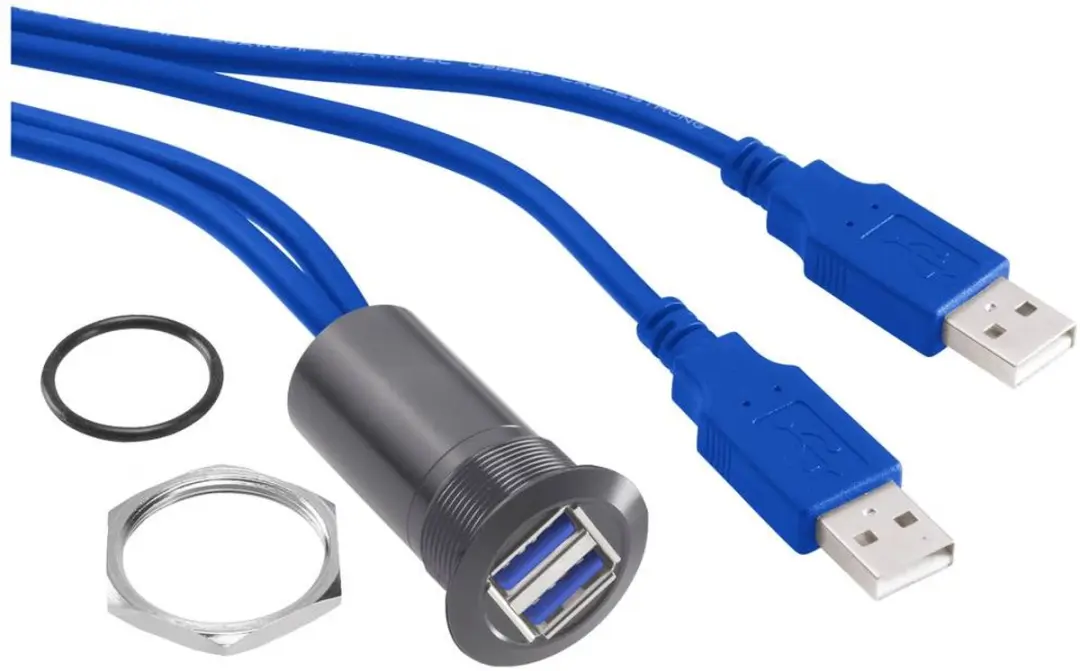 Tru Components USB-13-BK USB-inbouwbus 3.0