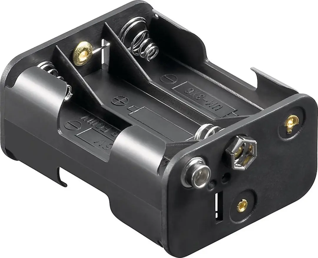 Goobay AA Batterijhouder 6x - Push-on Bevestiging