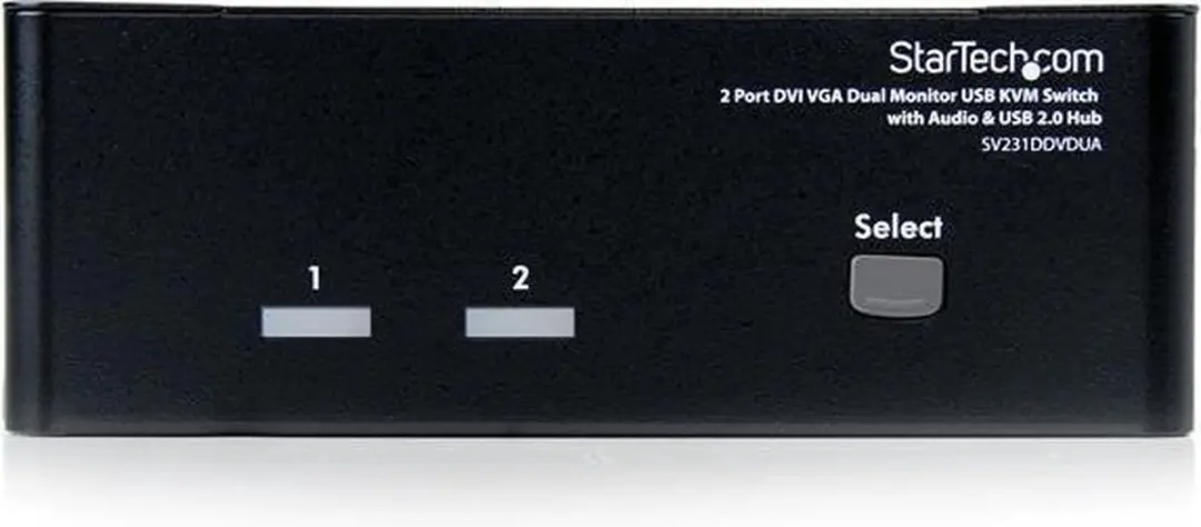 Startech SV231DDVDUA KVM Schakelaar 2-Poort - Zwart