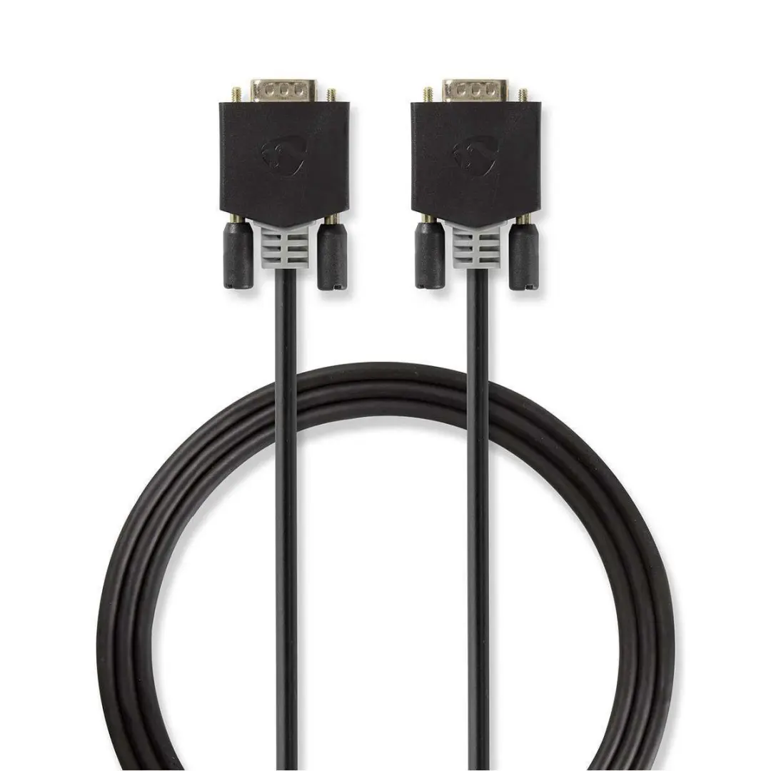 Nedis VGA Kabel CCBW59000AT100 - 10m - Verguld - Antraciet