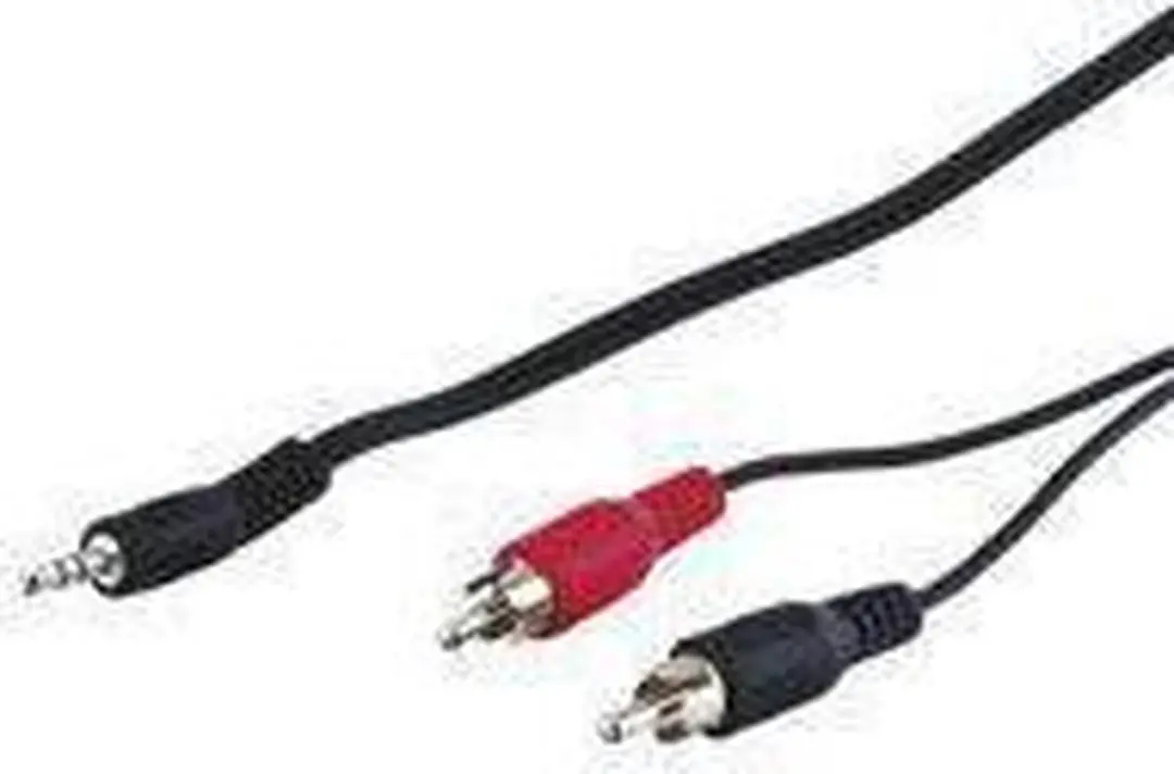 Goobay AUX naar RCA Adapter 3.5mm - 5m - 10 Stuks