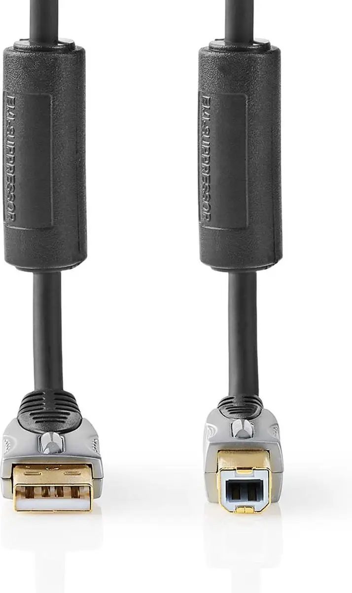 Nedis USB 2.0 Kabel USB-A naar USB-B 5m