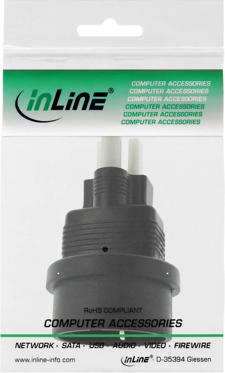 InLine Reisstekker Amerika - 16705 - Zwart