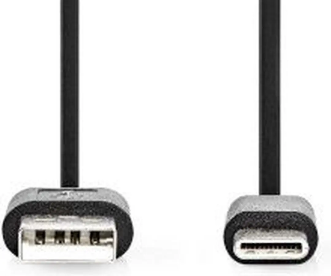 Nedis USB 2.0 USB-A naar USB-C Kabel 15W 480Mbps 1m - Zwart