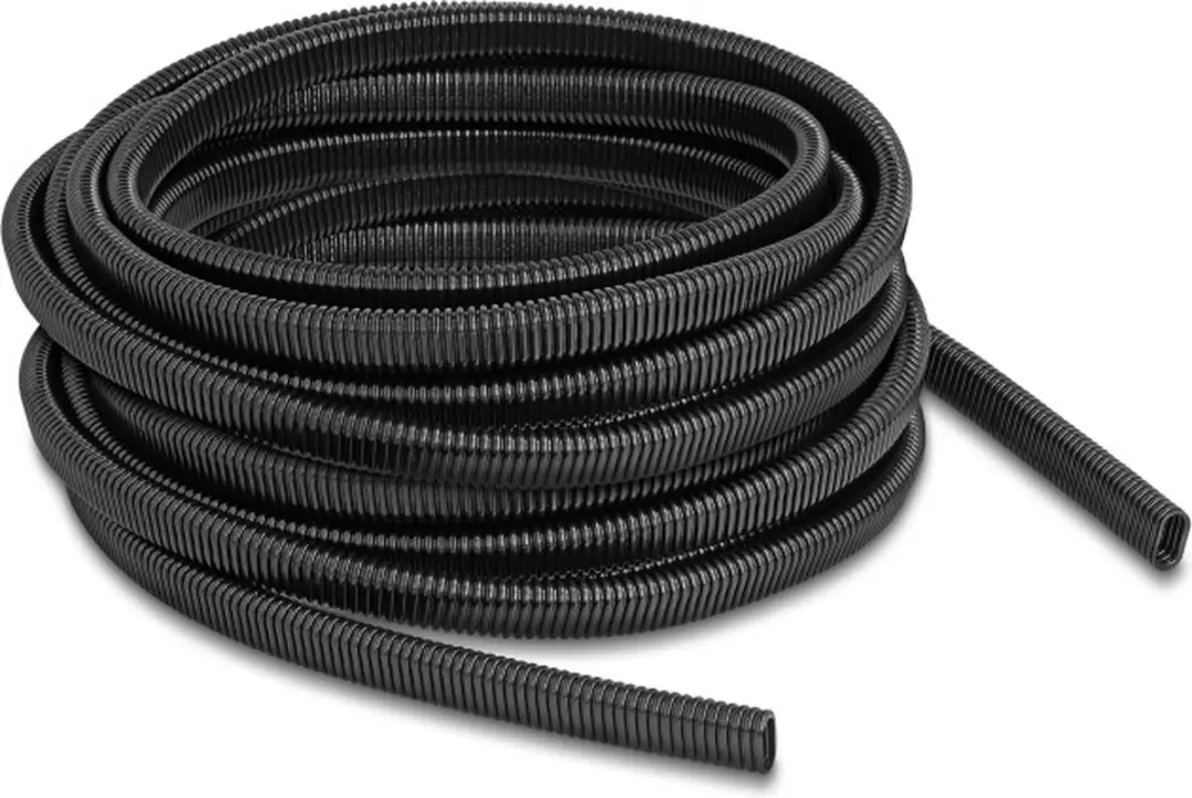 Delock Kabelgoot Oval 13,6x6,3mm - 10m - Zwart