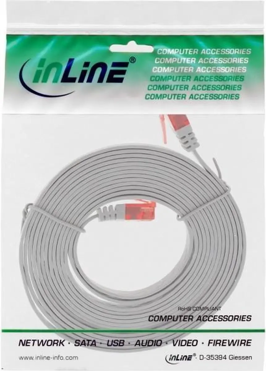 InLine Patchkabel Cat.6 U/UTP 7m - Grijs